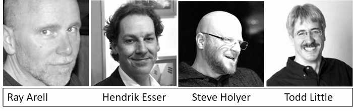 Agile Europe 2016 panel discussion with Ray Arell, Hendrik Esser, Steve Holyer, Todd Little, and Steve Denning