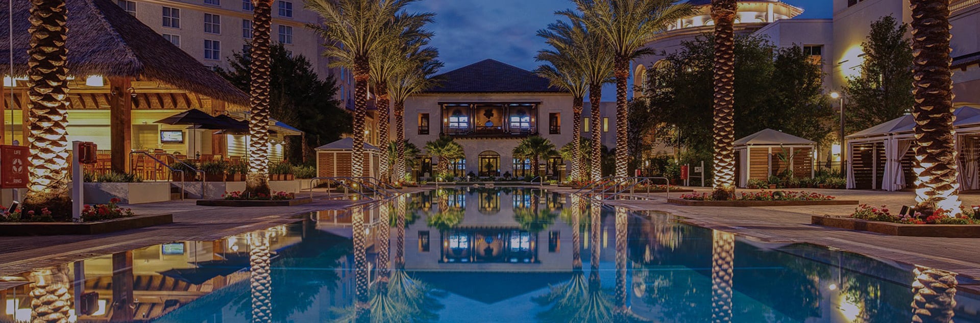 Orlando Palms Resort Pool Banner