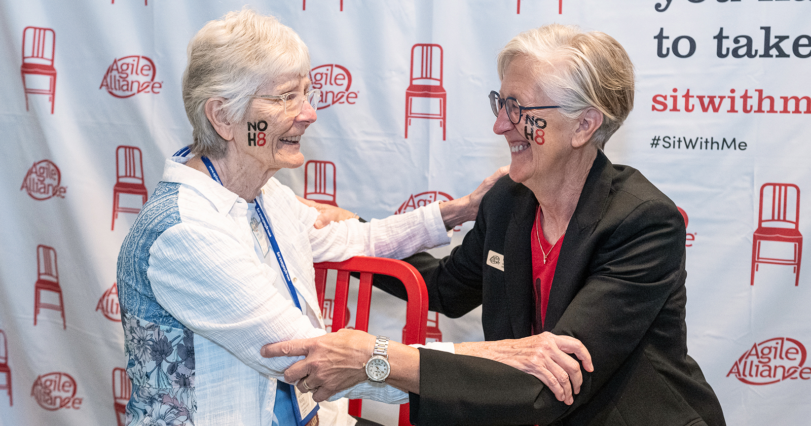 Linda Rising and Heidi Musser at Agile2023